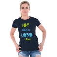 thumbnail image 3 of Joy to the World Lord Has Come Womens Slim Fit Graphic Tee Brisco Brands S, 3 of 5