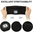 thumbnail image 5 of TAGVO 2 Pack Beanie with Light, USB Rechargeable LED Caps, Flashlight Hat Headlamp Beanie Gifts for Dad Father Husband, Winter Warm Hat for Men Women, Balck, 5 of 7