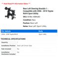 thumbnail image 2 of Rear Left Steering Knuckle 1 - Compatible with 2006 - 2018 Toyota RAV4 Sport Utility 2007 2008 2009 2010 2011 2012 2013 2014 2015 2016 2017, 2 of 2