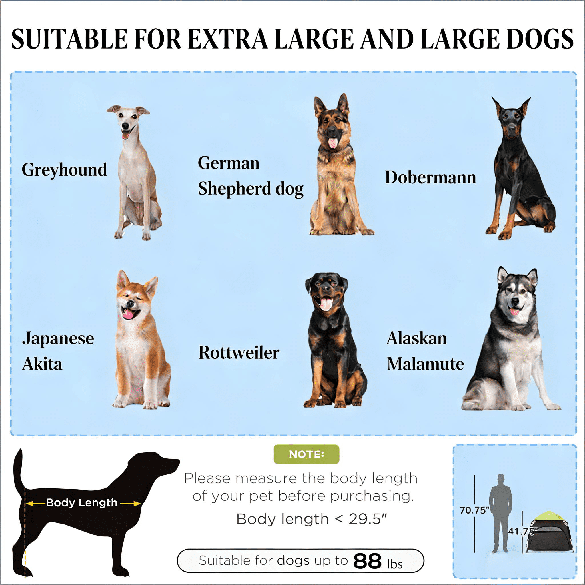 Portable Pet Camping Tent, Pop Up Dog Tent