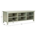thumbnail image 4 of SAFAVIEH Sadie Low Bookshelf Ash Grey, 4 of 5