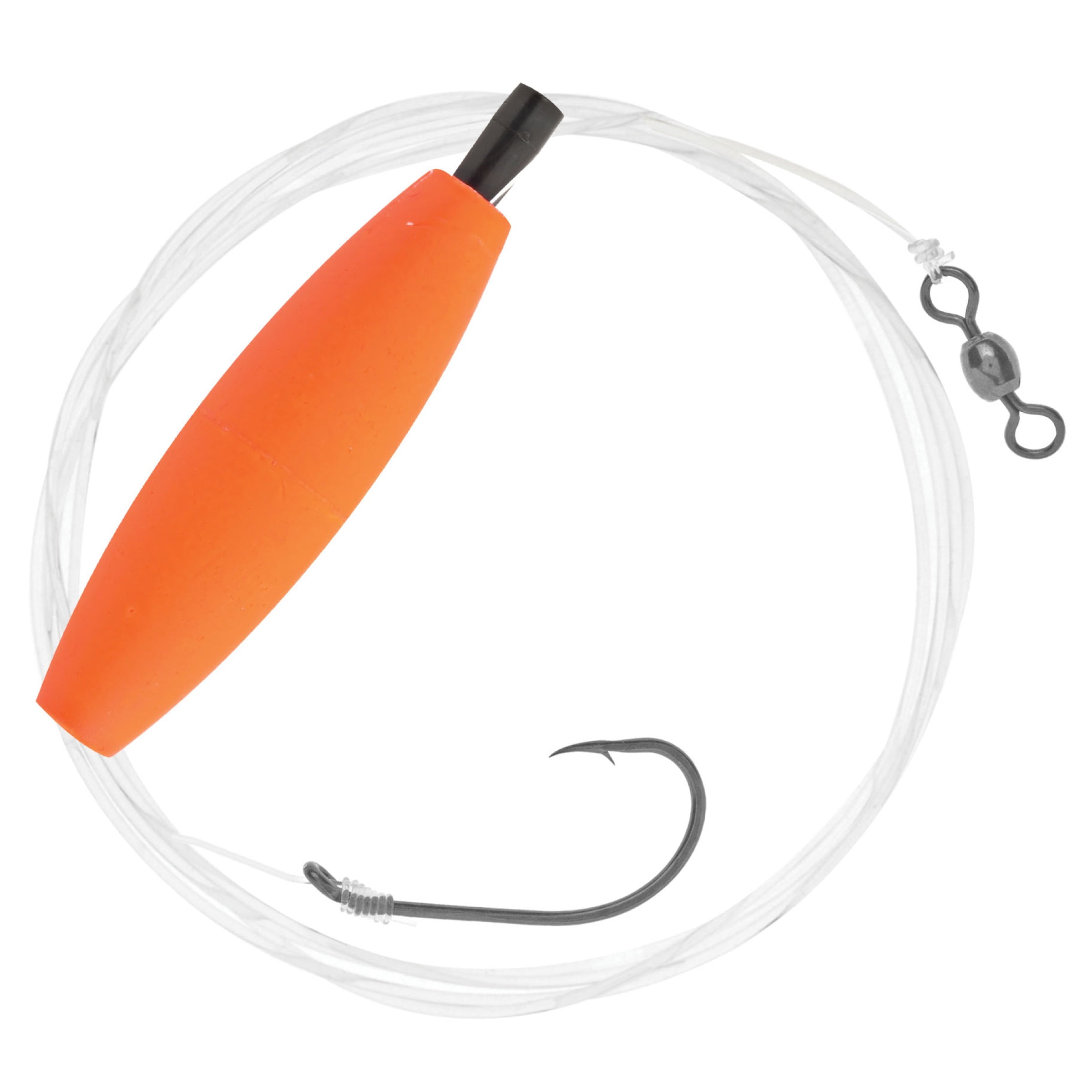 Hurricane Salt Tackle Striper Fishing Rig, Orange 2 1/2" Float