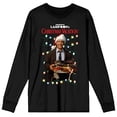 thumbnail image 4 of National Lampoon's Christmas Vacation Christmas Gifts Juniors Black Long Sleeve Tee-Medium, 4 of 7