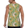 thumbnail image 3 of Fotbe Snake And Floral Pattern Men's Quick Dry Workout Tank Top Gym Muscle Tee Fitness Bodybuilding Sleeveless T Shirt Breathable Workout Shirt-4X-Large, 3 of 9