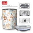 thumbnail image 4 of 12oz Coffee Tumblers Autumn Fall Leaves Pattern Stainless Steel Vacuum Insulated Travel Tumbler Coffee Cups Mug with Lid and Straw with Cleaning Brush for Cold & Hot Drinks, 4 of 5