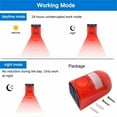 thumbnail image 5 of Maxfavor Solar LED Strobe Light Wireless Motion Sensor Alarm for Outdoor, Waterproof, Red, 5 of 12