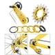 thumbnail image 4 of Juego de piñones de cassette de una para bicicleta, ajustador de conversión de piñón tensor de cadena de bicicleta para accesorios 13T / Dorado 17T Sunnimix Tensor de cadena de bicicleta, 4 of 8