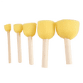 thumbnail image 2 of Pack of 30 Round Foam Sponge Paint Brush Set - Stencil Value 5 Different Sizes Great for Kids Arts and Crafts, Stencils, Painting, 2 of 10