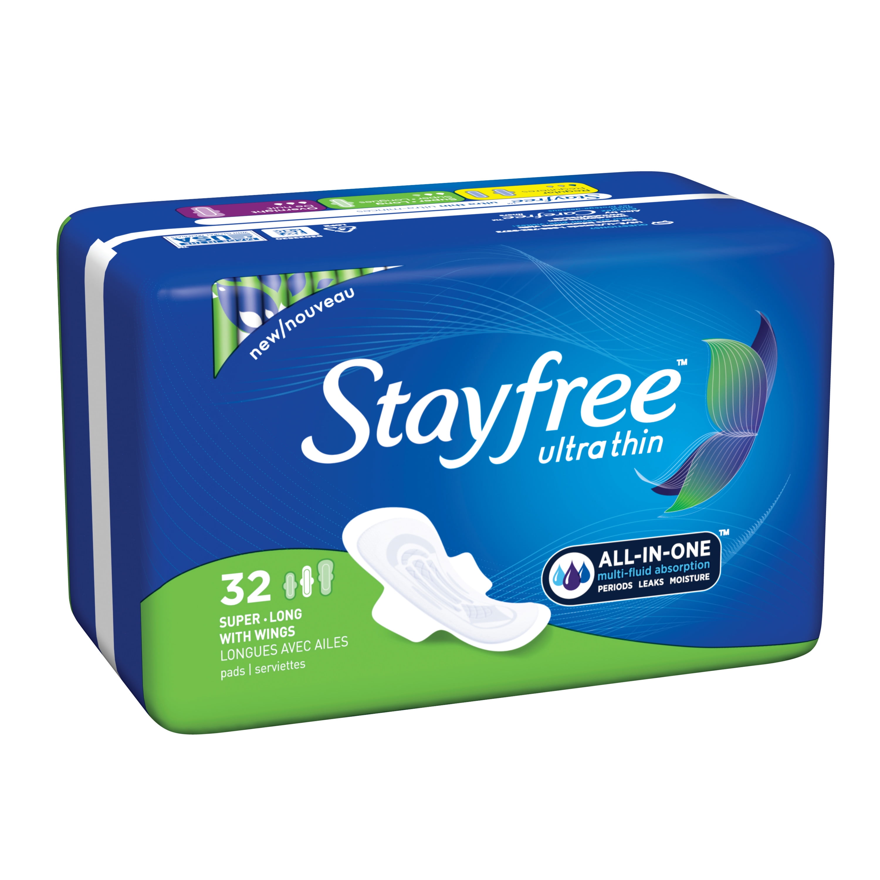 Stayfree Pad Size Chart