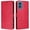 Rose Red, variant on Classic Style Flip Case for Motorola Moto G 5g 2024 Shockproof Wallet Case Card Holder Rfid Blocking Magnetic Closure