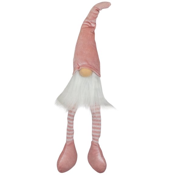 Northlight Spring Gnome with Dangling Legs Spring Figure - 15.5" - Pastel Pink