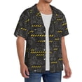thumbnail image 2 of Balery Retro Excavator Men's Casual Button Down Shirt Short Sleeve Textured Summer Cuban Beach Shirts-XX-Large, 2 of 7