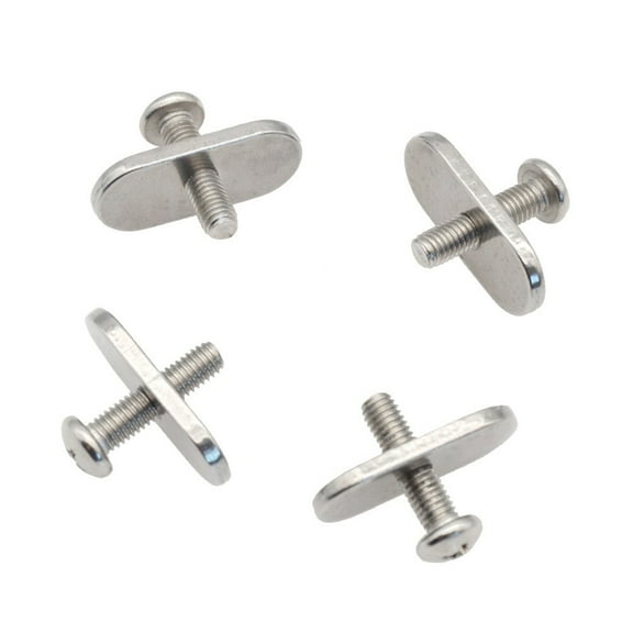 Cogfs 4 Pack Stainless Steel for Kayak M5 Screws & Nuts Rail Track Mount Tie Down Eyelet, for Water Sports