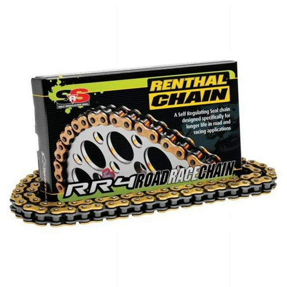 Renthal 520 RR4 SRS Road Race O-Ring Chain Gold 120 Links (C377)