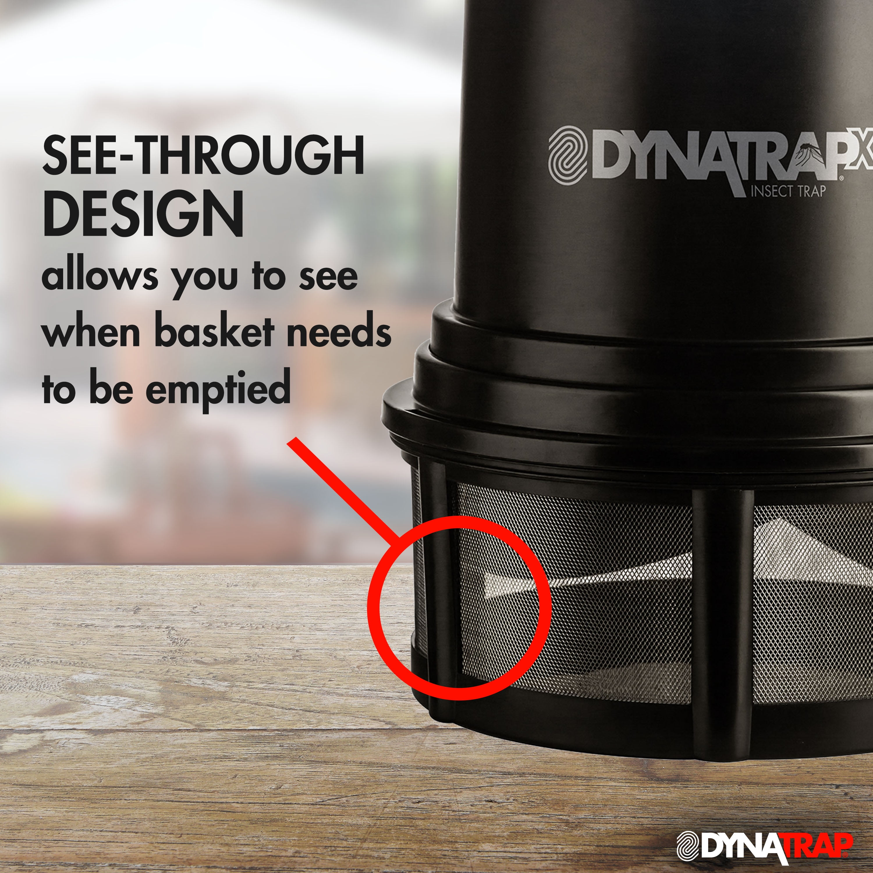 DynaTrap 1 Acre LED Insect Trap - Stylish and Effective Mosquito Protection