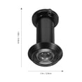 thumbnail image 2 of Raindrops Store Door Viewer Zinc Alloy Door Viewer Black 1Set 1.8x1.1x1.1in, 2 of 8