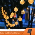 thumbnail image 1 of Linterna de vacaciones impermeable para exteriores, luces led de energía solar para decoración de jardín, cadena de luces de bola de cristal con burbujas, 1 of 5