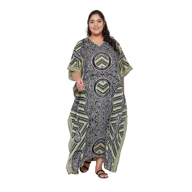 Oussum Robes Caftans Grande Taille pour Femmes Longue Robe Maxi Caftans pour Dames