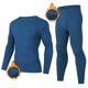 thumbnail image 4 of Ceisia Gift Men's Warm Soft Casual Long Sleeve Round Neck Lounge Homewear Two Piece Outfit Set, 4 of 8