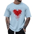thumbnail image 2 of Wavsuf Mens Graphic Tees Men T Shirts Short Sleeve Round Neck T Shirt Light Blue Size M, 2 of 5