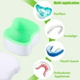 thumbnail image 3 of Transemion 2piece Denture Retainer Case With  for Dental Appliances Wide Application Easy To green, 3 of 6