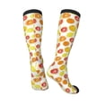 thumbnail image 4 of Balery Lemon Orange Printed Novelty Socks Men's Women's Crew Socks Sports Socks Knee High Socks Cotton Socks Quirky and Cool Socks, 4 of 9