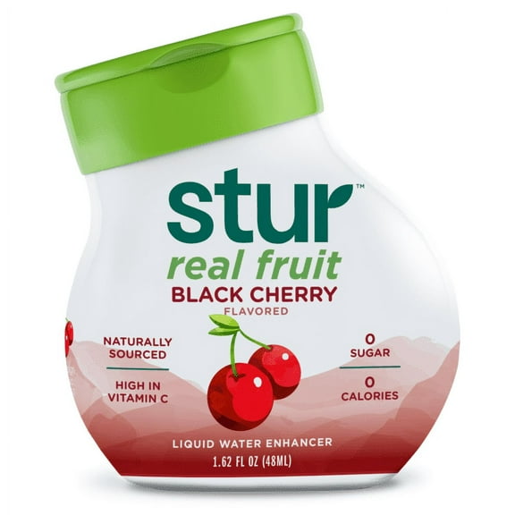 Stur Drinks Black Cherry, Liquid Water Enhancer 1.62 fl oz (Pack of 2)