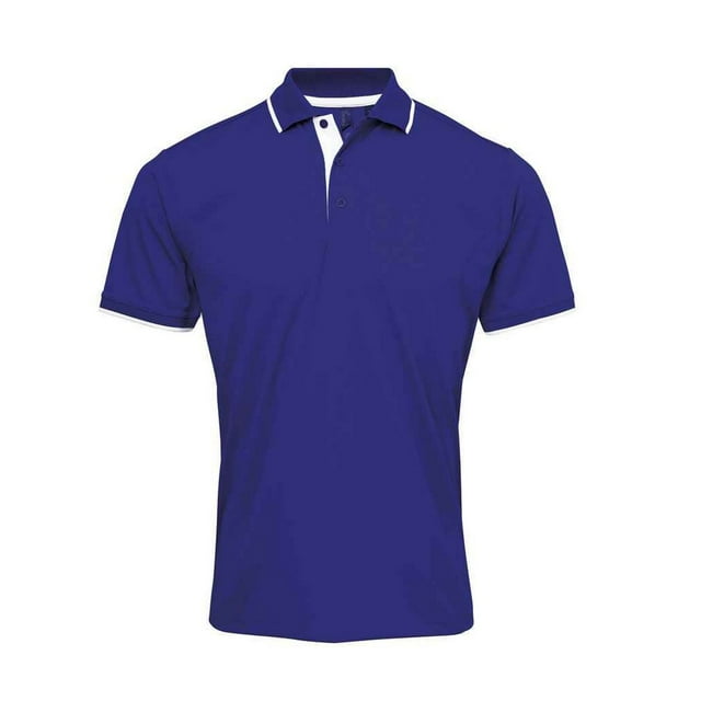Premier Chemise à Manches Courtes Mens Coolchecker Contrastant