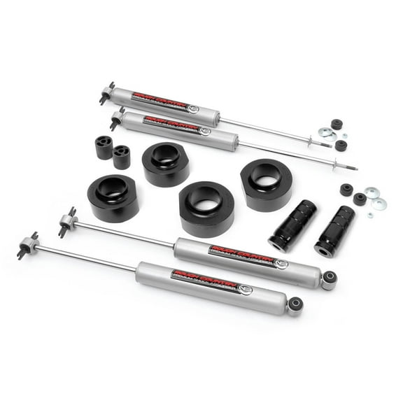 Rough Country 1.5" Lift Kit (fits) 1997-2006 Jeep Wrangler TJ | N3 Shocks | Suspension System | 65030