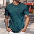 thumbnail image 3 of adaychics Tie Dye T Shirt Men Vintage Texture Short Sleeve Crewneck Summer Tees Regular Fit Basic Tops Daily Wear, 3 of 6