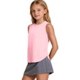 thumbnail image 5 of Ynynloco Girls Active Dry Fit Tank Top Kids Sleeveless Racerback Tank Tops Girls Golf Athletic Tennis Performance Tops 3-14 Years, 5 of 8