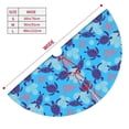 thumbnail image 5 of Kll 48" Christmas Tree Skirt Ornamental Turtles Xmas Tree Skirts Mat For New Year Xmas Holiday Party Indoor Outdoor Home Decoration, 5 of 9