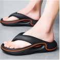 thumbnail image 6 of Clossjun Mens Comfortable Summer Flip Flops With Thick Soles Non-Slip Lightweight Fashion Casual Sandals Arch Support Shower Shoes 37, 6 of 6