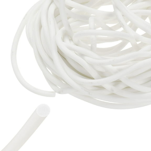 Uxcell 32Ft Backer Rod, 0.12 Inch Thick Silicone Rubber Foam Caulk Saver, Weather Strip Seal for Sealing Concrete Gaps, Expansion Joints, Crack Filling, Doors, Windows, White