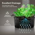 thumbnail image 6 of VIVOSUN 1 Pack 100 Gallon Grow Bag, Fabric Pot with Handles for Vegtables and Plants, 6 of 7
