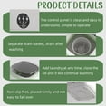 thumbnail image 4 of Daretodo Portable Washing Machine, 13L High-Capacity for Underwear, Baby Clothes and Socks,Complimentary drain basket and drain pipe,for family, apartment, travel, dormitory, 4 of 13