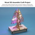 thumbnail image 4 of DIY Wooden Christmas Tree Educational Interactive Wood 3D Craft Project with Colorful Light for Students Colorful Christmas built-in battery, 4 of 8