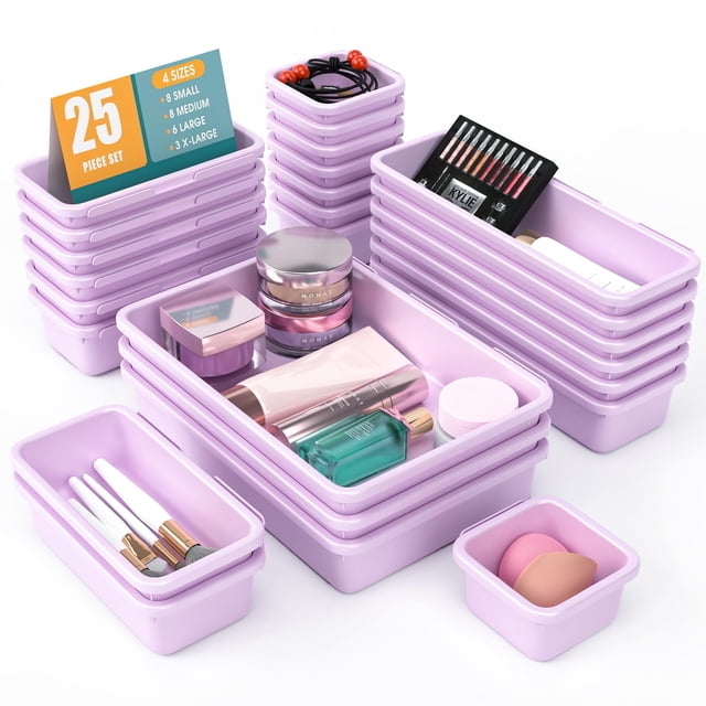 Set organizador de cajones StoreHappily, 25 unidades con almohadillas antideslizantes