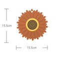 thumbnail image 3 of Sunflower Hot Pot Holder Pan Pad Cup Coaster Silicone Table Mat Heat Resistant, 3 of 11