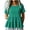 Army Green, variant on Women's Tops Trendy Short Sleeve Crew Neck Tiered Peplum Ruffle Hem Textured T-Shirts Dressy Casual Tunic Blouses