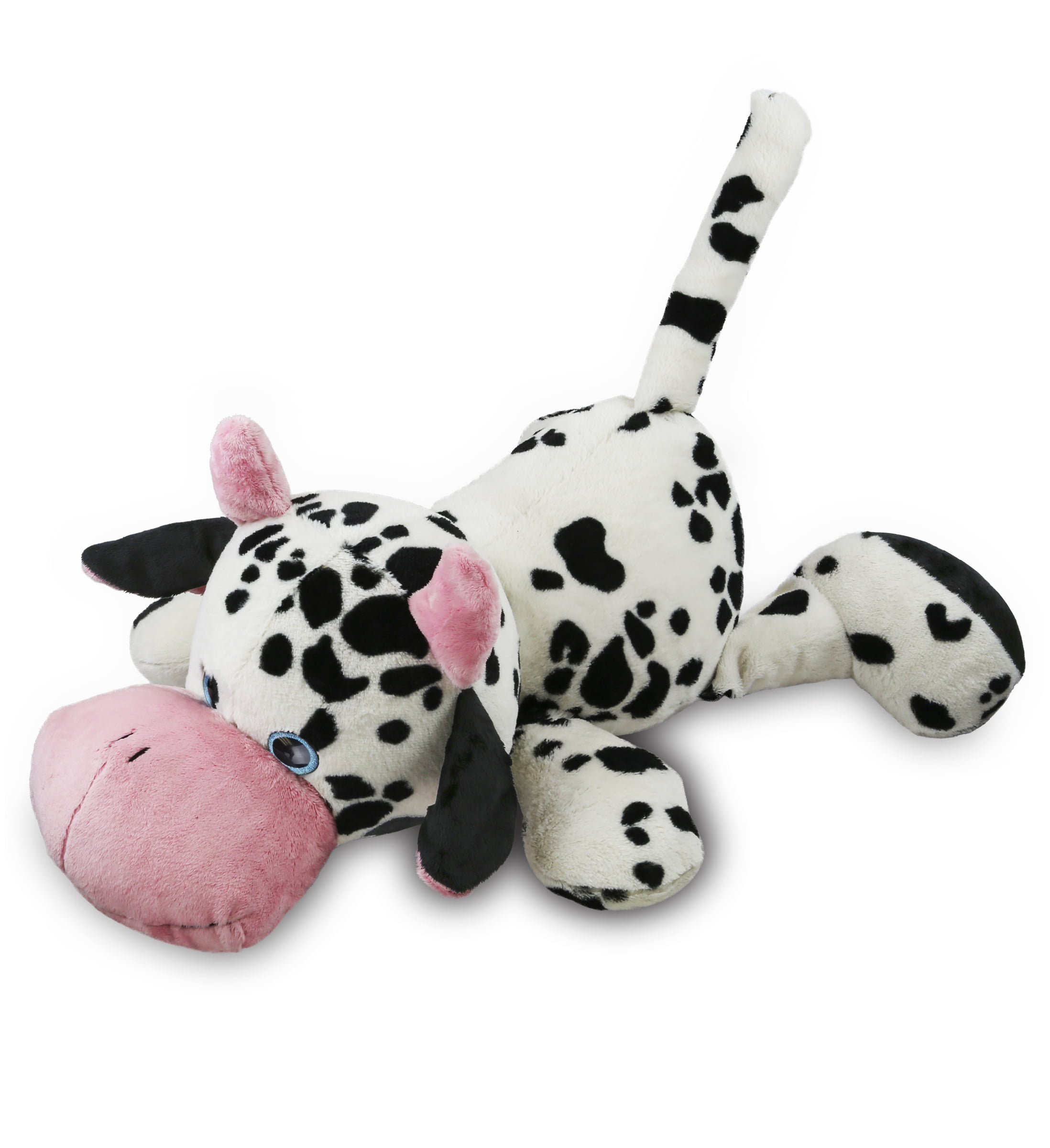 DolliBu Plush Cow Stuffed Animal Pillow Size - Super Soft Animal