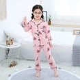 thumbnail image 1 of Conjunto de pijamas de algodón para niña, ropa de dormir con estampado de flores, para fiesta, regalo de Navidad, Otoño e Invierno, 1 of 4