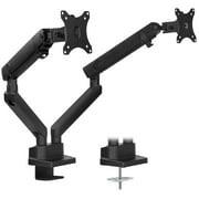Mount-It! Full Motion Dual Monitor Arm Mount Desk Stand with Mechanical Springs | Fits Two 24 to 32 inch Screens