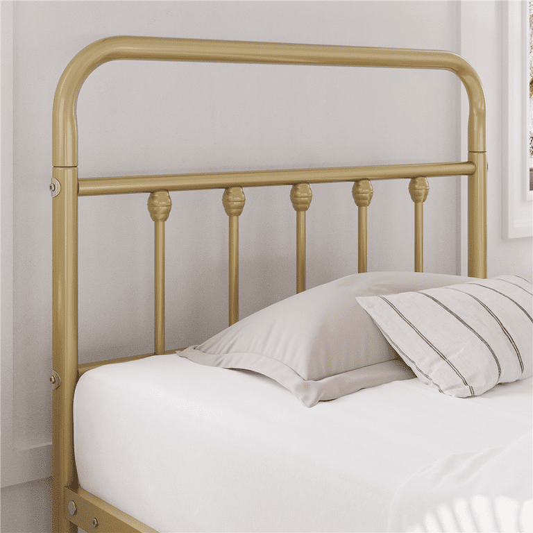 Alden Design Twin Size Metal Platform Bed Frame with High