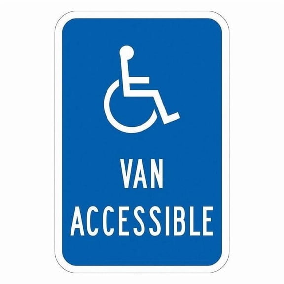 Lyle ADA Handicapped Parking Sign,18" x 12, T1-1135-DG_12x18 T1-1135-DG_12x18