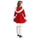 thumbnail image 5 of Odeerbi Vestidos de Papá Noel de Navidad Para Niñas Otoño Invierno Vestido de Terciopelo de Manga Larga Con Capucha Para Niñas Rojo Celebración Vestido Cuello Redondo, 5 of 6