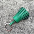 thumbnail image 4 of Keychain Decorative Keyring Leather Pendant Girl Gift Tassel Handmade Handicraft Key Chain Hanging Decoration Holder Purse Wallet Green, 4 of 6