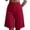 Red, variant on Workout Shorts Women with Liner Women's Dressy Bermuda Shorts, High Waist Knee Length Pants with Pockets, Summer Office Work Shorts Blue S