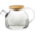 thumbnail image 2 of Wilmax WL-888810/A 32-Ounce Thermo Glass Tea Pot with Bamboo Lid and Removable Stainless Steel Spring Infuser, 2 of 7