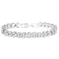 thumbnail image 3 of Soumake Shiny Rhinestone Inlaid Women Bracelet Adjustable Bangle For Party Anniversary Fashion, 3 of 8